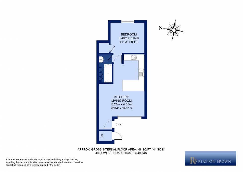 Floorplan for Thame, Oxfordshire